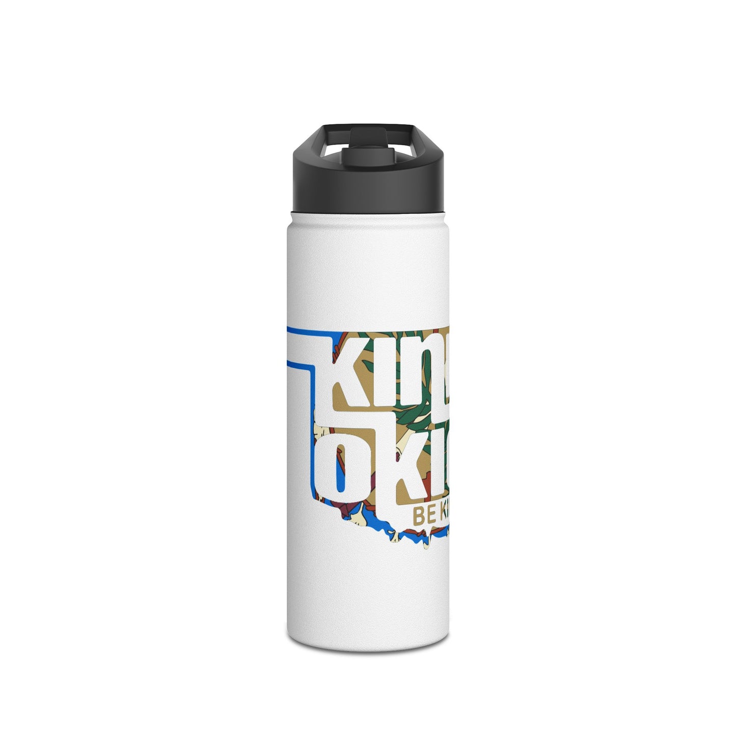 Kind Okie Stainless Steel Water Bottle: Hydrate with Style and Sustainability (Flag)