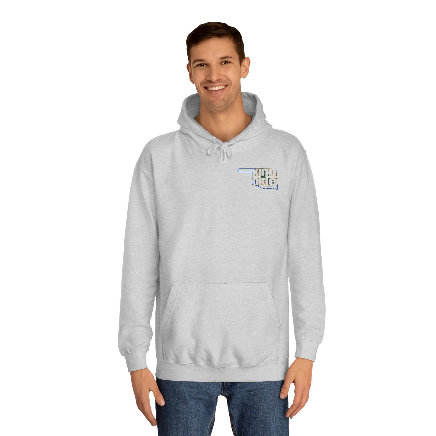 Kind Okies Unisex College Hoodie (Flag)