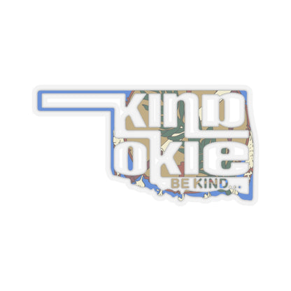 Kind Okie's Stickers: Spread the Vibes (Flag)