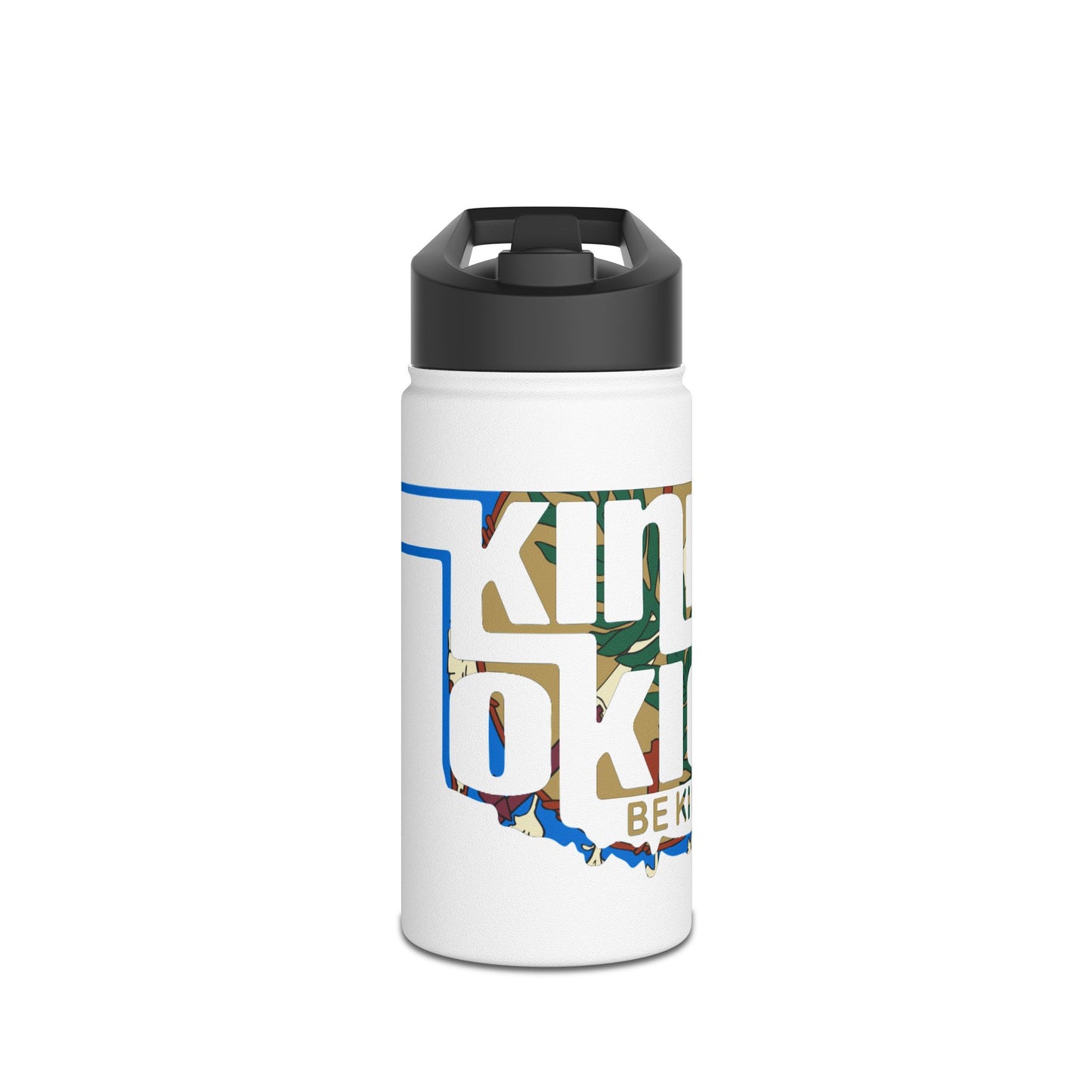 Kind Okie Stainless Steel Water Bottle: Hydrate with Style and Sustainability (Flag)