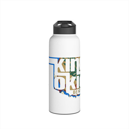 Kind Okie Stainless Steel Water Bottle: Hydrate with Style and Sustainability (Flag)