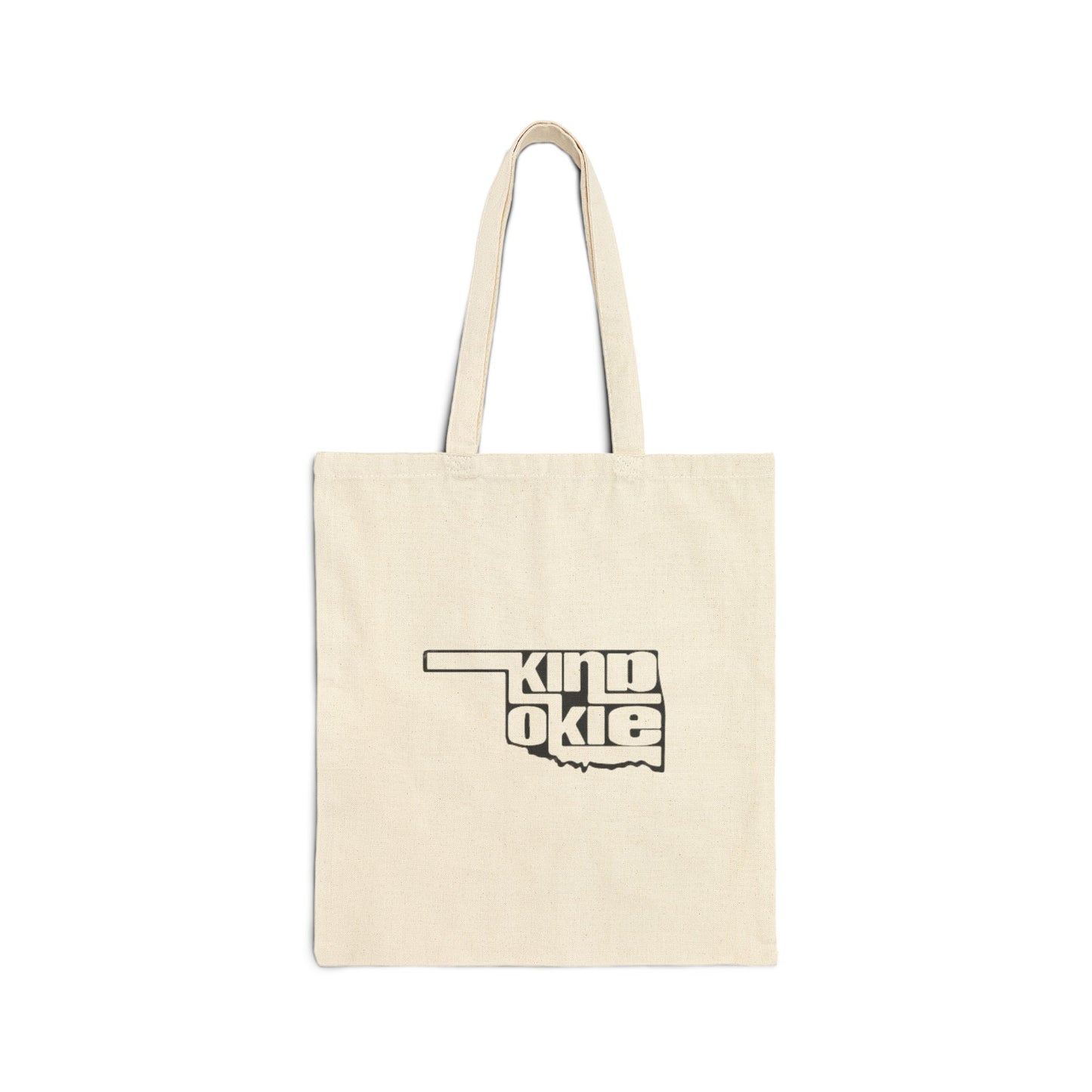 Kind Okie Cotton Canvas Tote Bag: Stylish, Sustainable, and Spacious