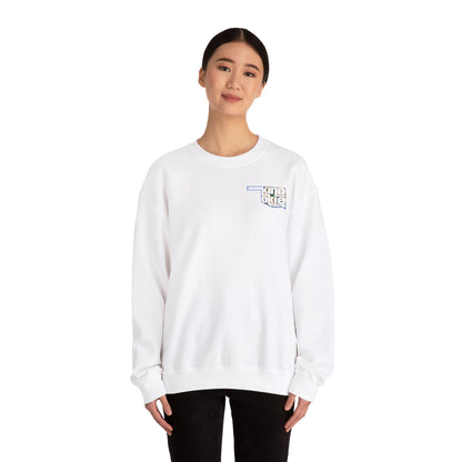 Kind Okie Unisex Heavy Blend™ Crewneck Sweatshirt (Flag)