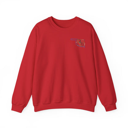 Kind Okie Unisex Heavy Blend™ Crewneck Sweatshirt (Flag)