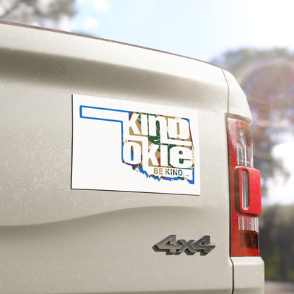 Kind Okie Car Magnets: Drive with Kindness (Flag)