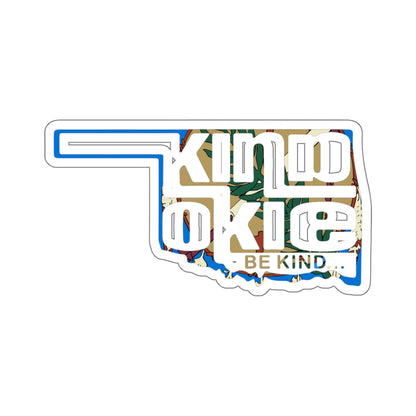 Kind Okie's Stickers: Spread the Vibes (Flag)