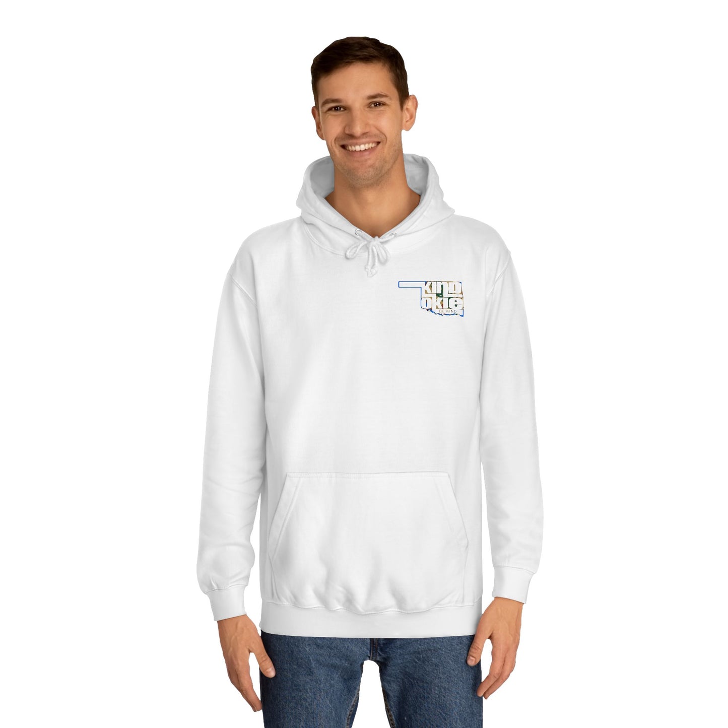 Kind Okies Unisex College Hoodie (Flag)